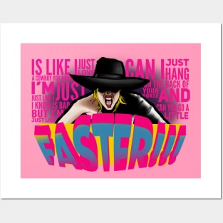 Faster!! Posters and Art